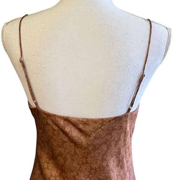 Cami NYC Womens Floral Silk Slip Dress Size M Fringe Gatsby Wedding Party Glam - Picture 7 of 11